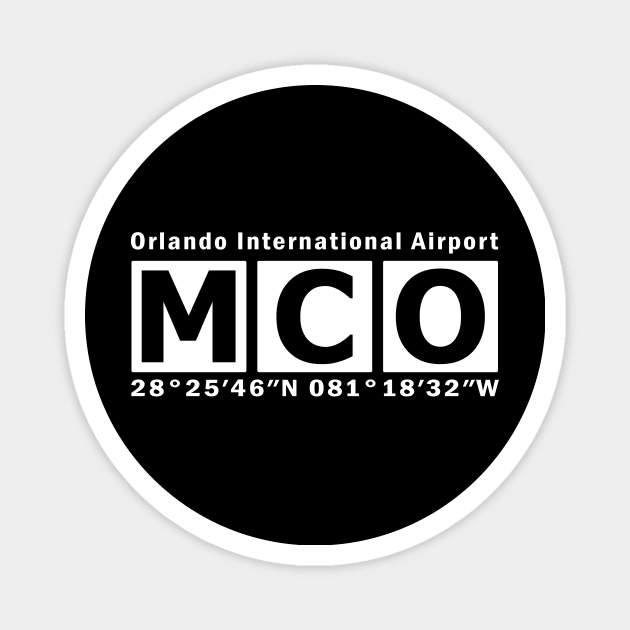 MCO Airport, Orlando International Airport Magnet by Fly Buy Wear